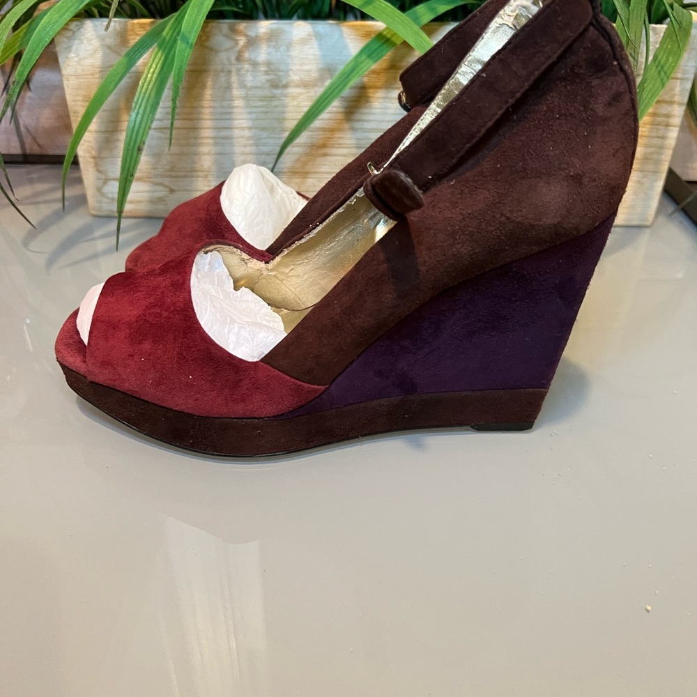 Multi Color Wedge Sandal